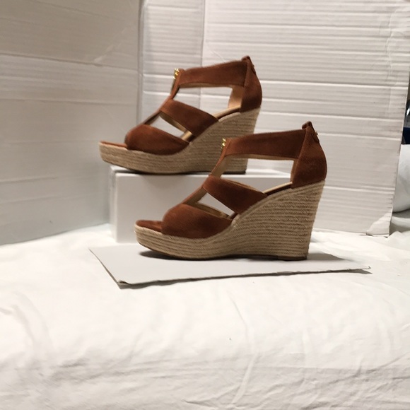 Michael kors suede leather upper espadrilles with front zipper - Picture 8 of 8